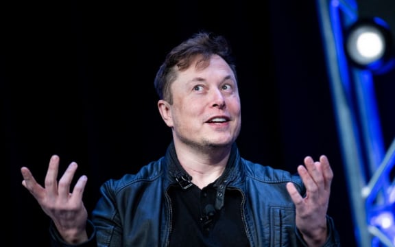 (FILES) In this file photo taken on March 9, 2020 Elon Musk, founder of SpaceX, speaks during the Satellite 2020 at the Washington Convention Center in Washington, DC.