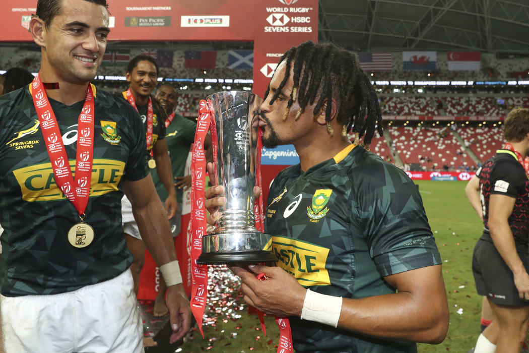 South Africa's Selvyn Davids slotted the winning penalty in the Singapore final.