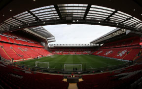 Anfield, Liverpool football club.