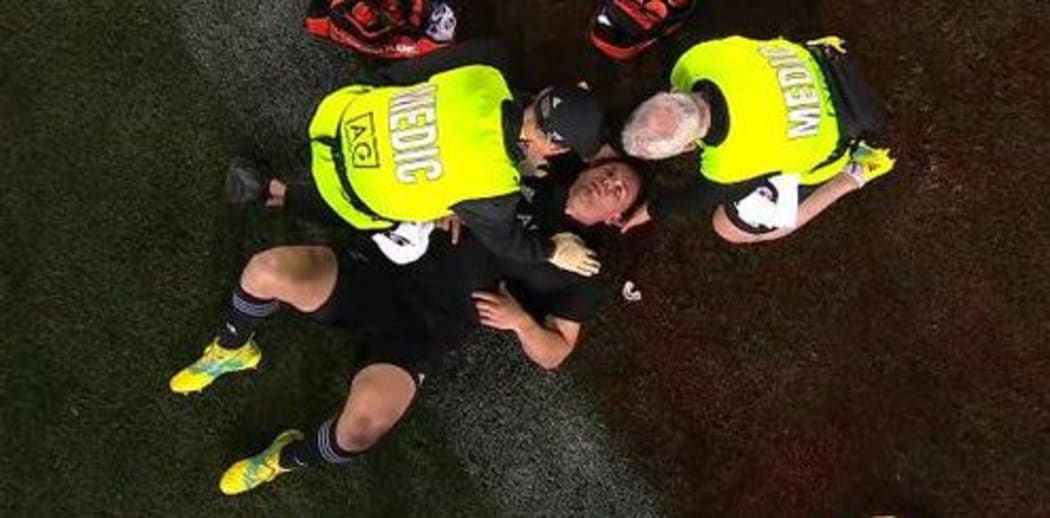 TV's spidercam gives viewers a chilling angle on Ryan Crotty's condition.