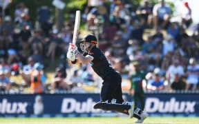 New Zealand player Henry Nicholls during the Second One Day International against Bangladesh.