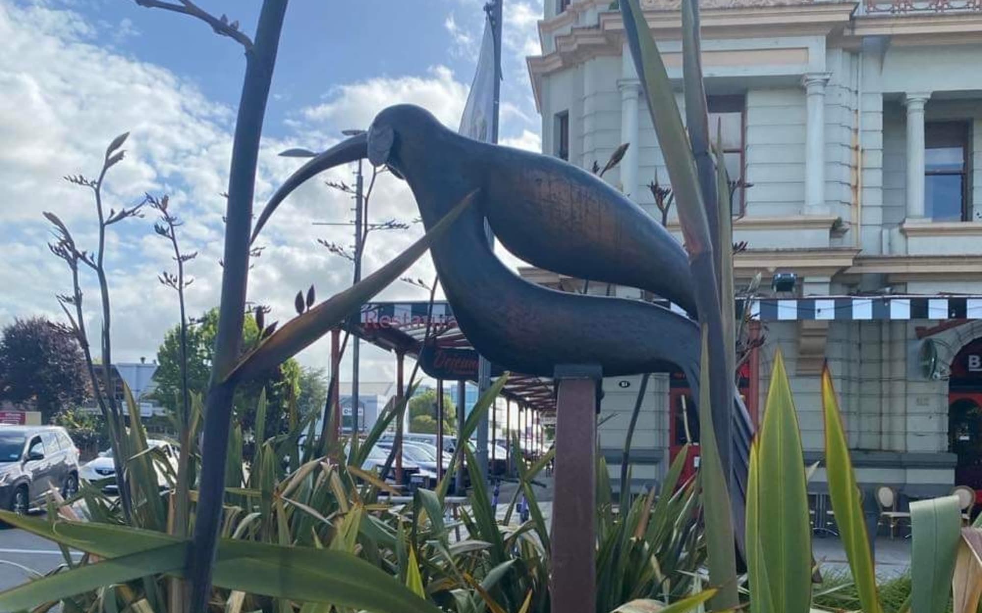 A Paul Dibble sculpture in Palmerston North.