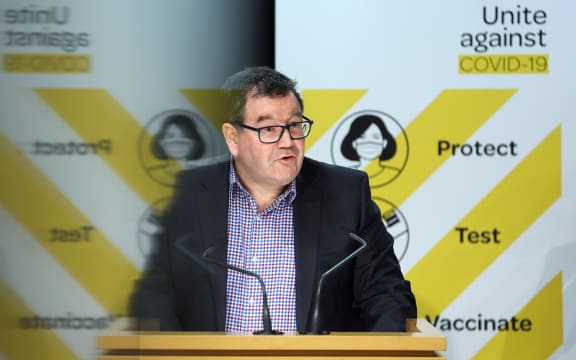 WELLINGTON, NEW ZEALAND - SEPTEMBER 05: Deputy Prime Minister Grant Robertson speaks to media during a press conference at Parliament on September 05, 2021 in Wellington, New Zealand.