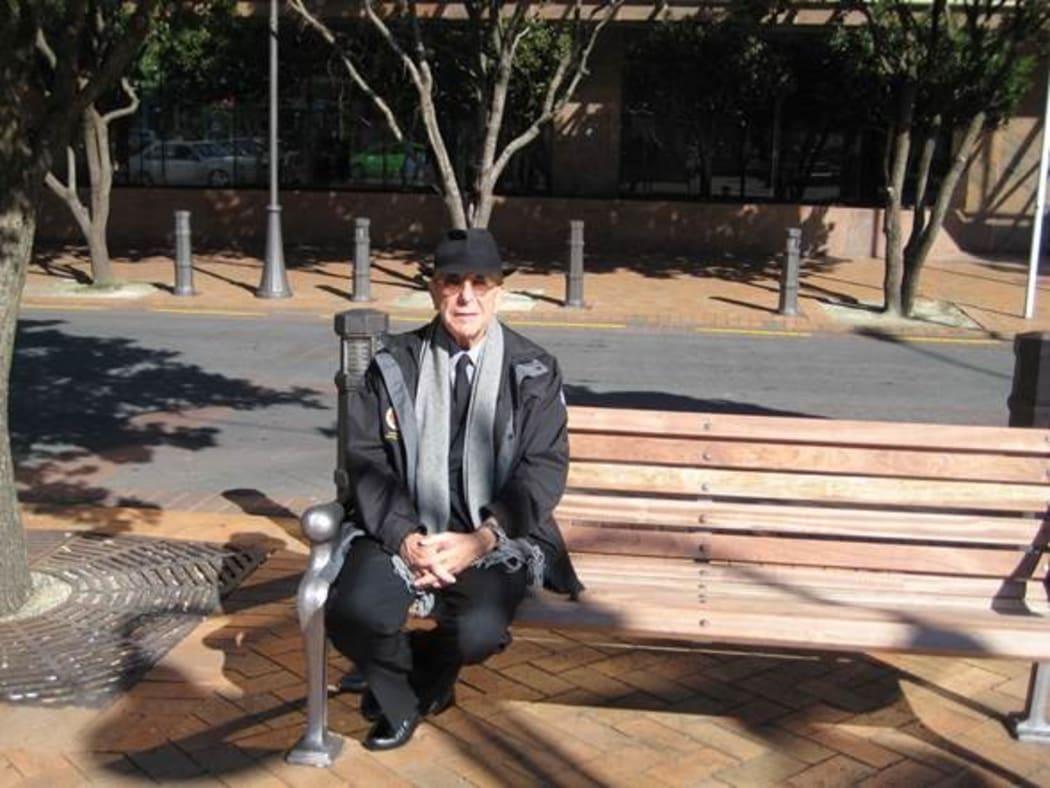 Sarah Brazil met Leonard Cohen when he was in Wellington for a concert in 2010.