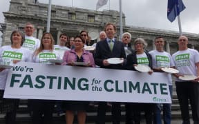 Members of the Green Party fasted yesterday to raise awareness about climate change.