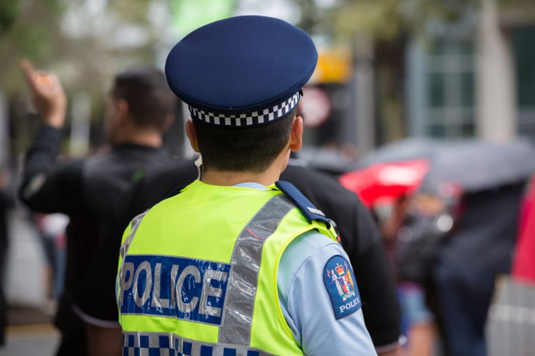 A police officer at a public event