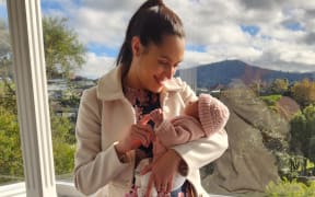 Rotorua Mayor Tania Tapsell with new daughter Kahumoa Caroline Clancy. Photo / Supplied
