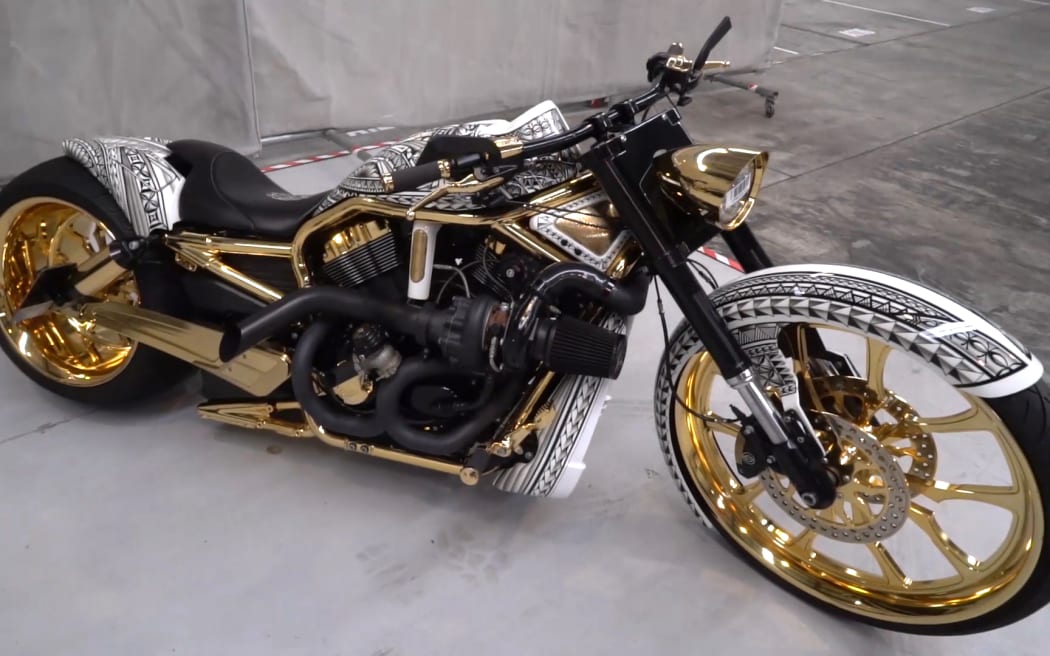 One of the Harley Davidson motorcycles Police seized today.