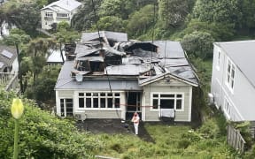 House fire in Plunket St, Kelburn