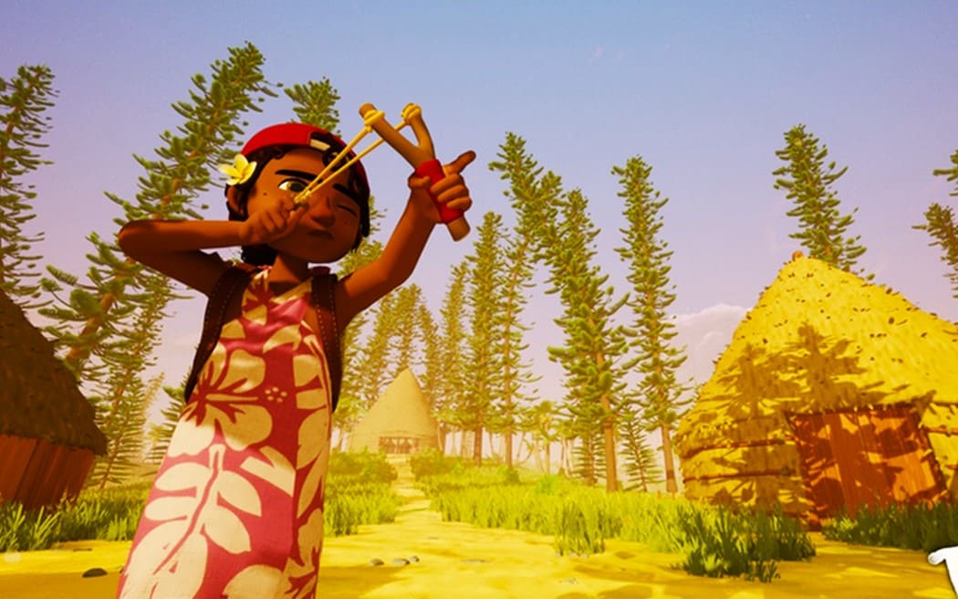 Screen shot from the award-winning, New Caledonia-inspired video game “Tchia”
