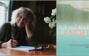 Author portrait, book cover