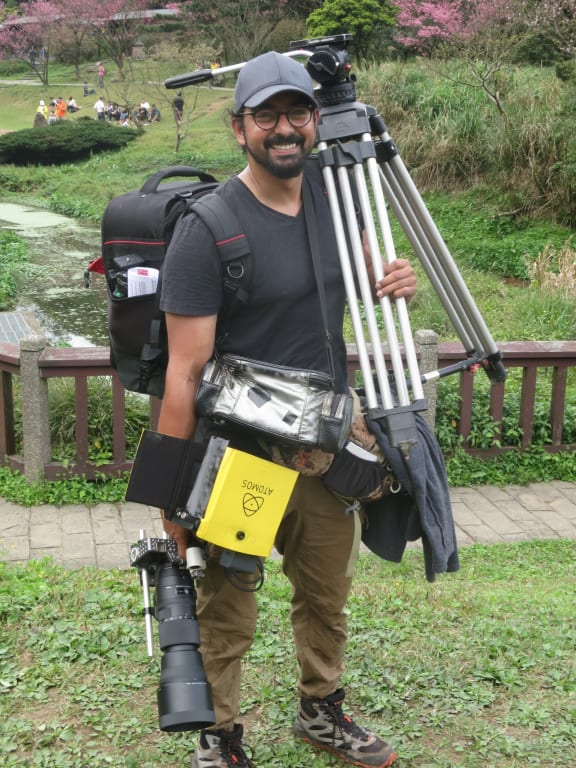 Siddharth Nambiar, wildlife filmmaker in Dunedin