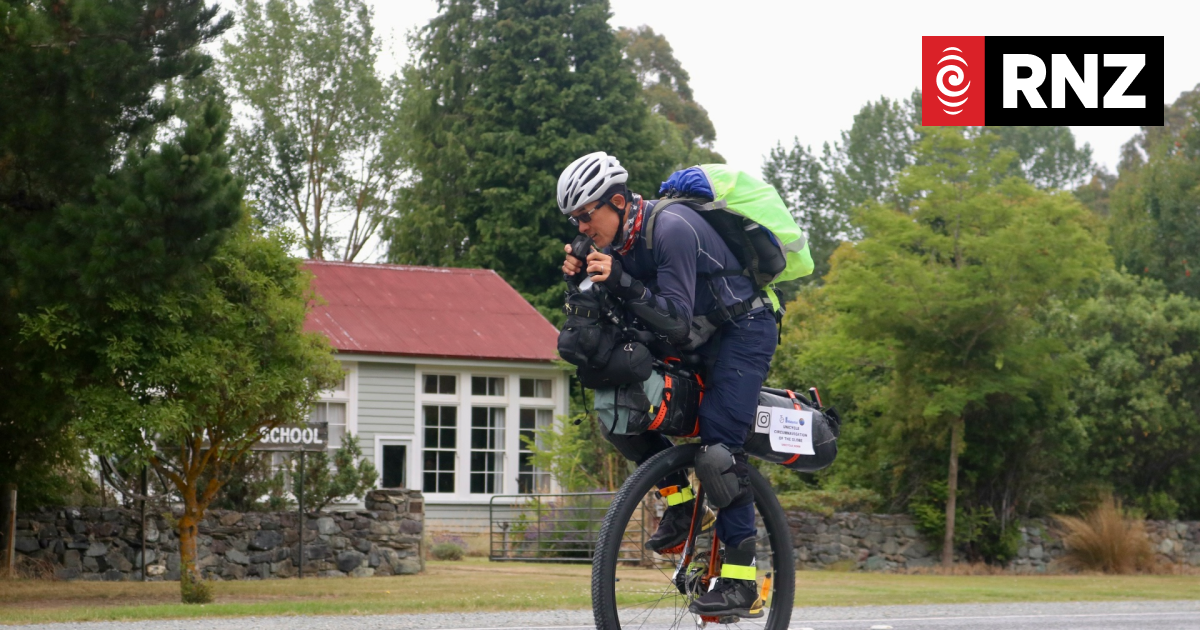 Taranaki man hopes to break a Guiness World Record by unicycling around the world