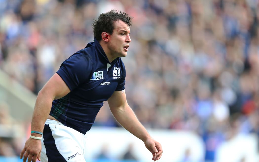 John Hardie - Scotland flanker.
Scotland v Samoa, Rugby World Cup,  2015