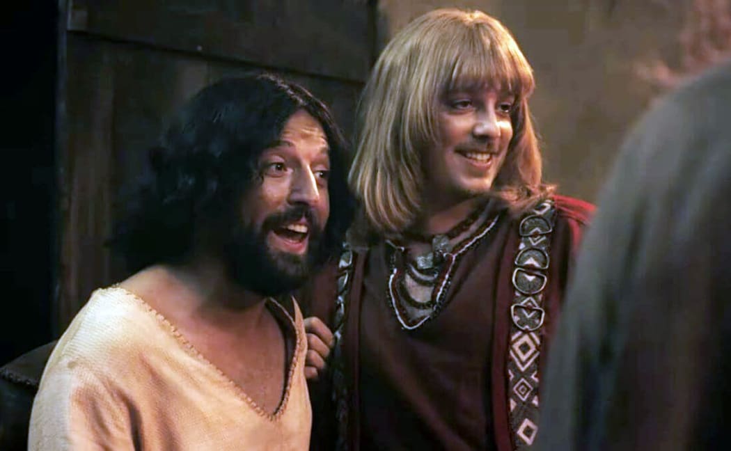 Video grab released by Netflix Brazil showing a scene from the Netflix production "Porta dos Fundos's Christmas Special: Christ's First Temptation", in Rio de Janeiro, Brazil, on December 26, 2019.