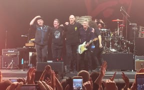 Midnight Oil take a bow at Spark Arena on 3 September during their farewell tour.
