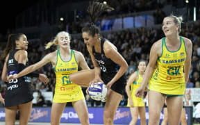 Silver Ferns Ameliaranne Ekenasio - Constellation Cup Game 2, between the NZ Silver Ferns v Australian Diamonds, held at Spark Arena, Auckland.
