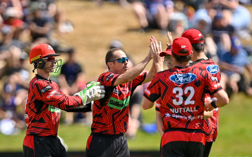 Canterbury Kings players celebrate.