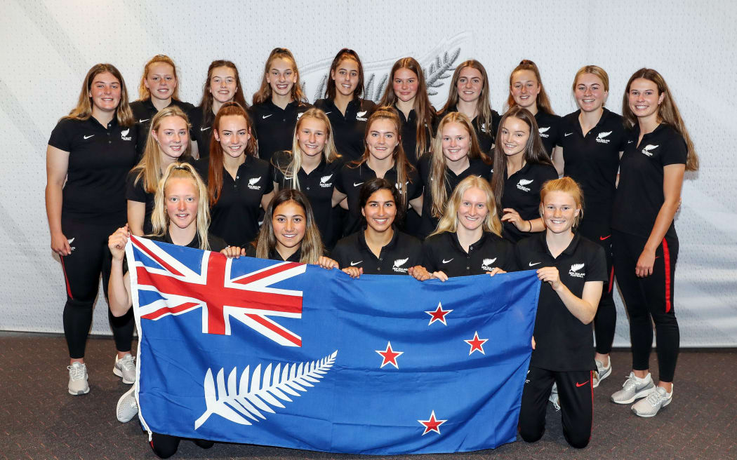 New Zeaalnd under-17 womens football team for 2018 World Cup.