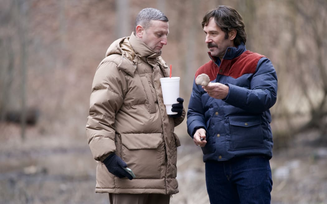 Tim Robinson, left, and Paul Rudd in “Friendship.”