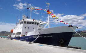The Spirit of Enderby at Lyttelton Port