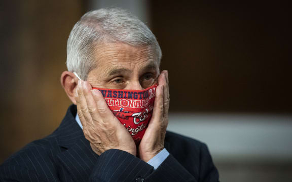 Dr. Anthony Fauci, director of the National Institute for Allergy and Infectious Diseases,  prepares to testify before the Senate Health, Education, Labor and Pensions (HELP) Committee