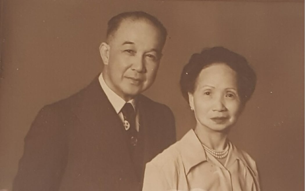 Danny Karatea-Goddard's grandparents, William Kee Yee Kwok and Joon Foon Kwok.