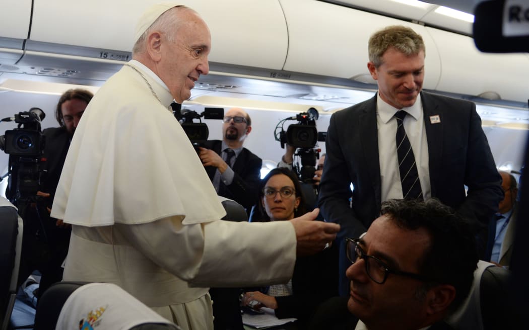 Pope Francis told journalists they were going to encounter "the greatest humanitarian catastrophe since World War Two".