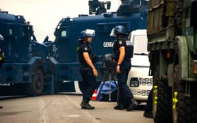 Saint Louis’s Northern deadlock set up by French gendarmes.