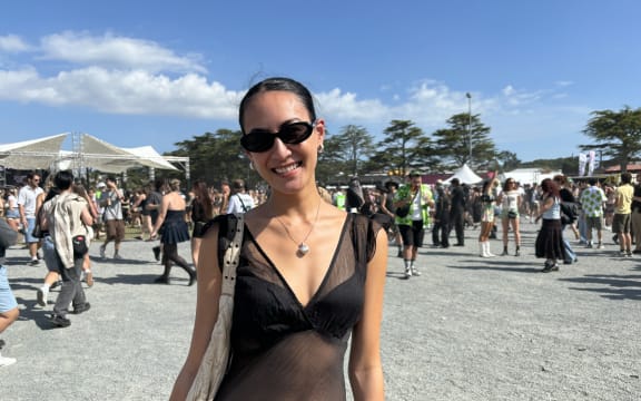 Grace Naden, 22
“I wanted to be as naked as legally possible.”
“I wanted to be protected from the sun… but also project my inner Brat.”
Here to see: Charlie XCX
Vaping, cigarettes or normal air: normal air. I only smoke on special occasions.