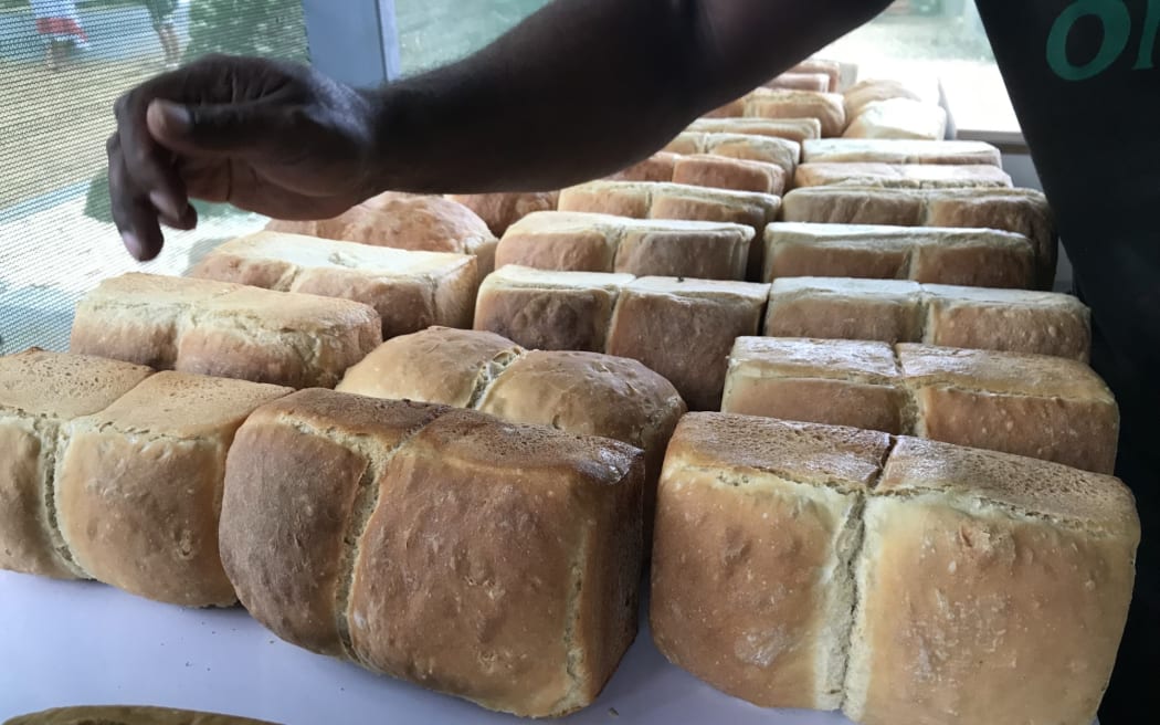 Fresh bread baked at the centre