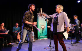 Hamish being introduced to Mike