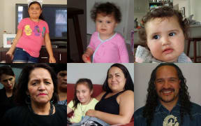 The missing Smith children, their grandfatehr, aunt and Marama Fox
