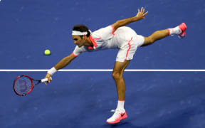 Roger Federer in the US Open final