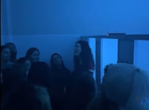 Lorde performs at a pop-up listening party in Auckland for her upcoming album Virgin