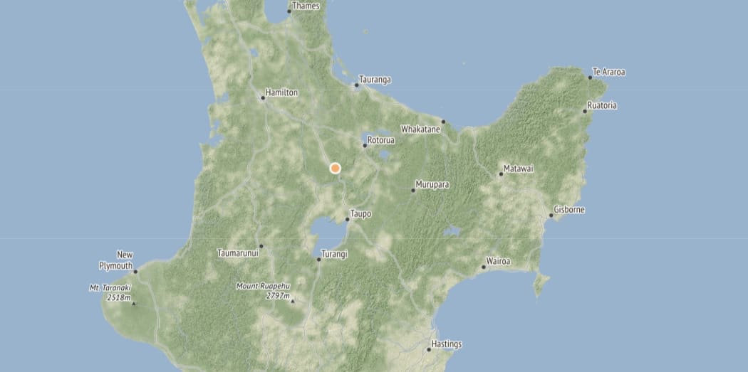 The quake was 160km deep and centred 10km from Tokoroa.