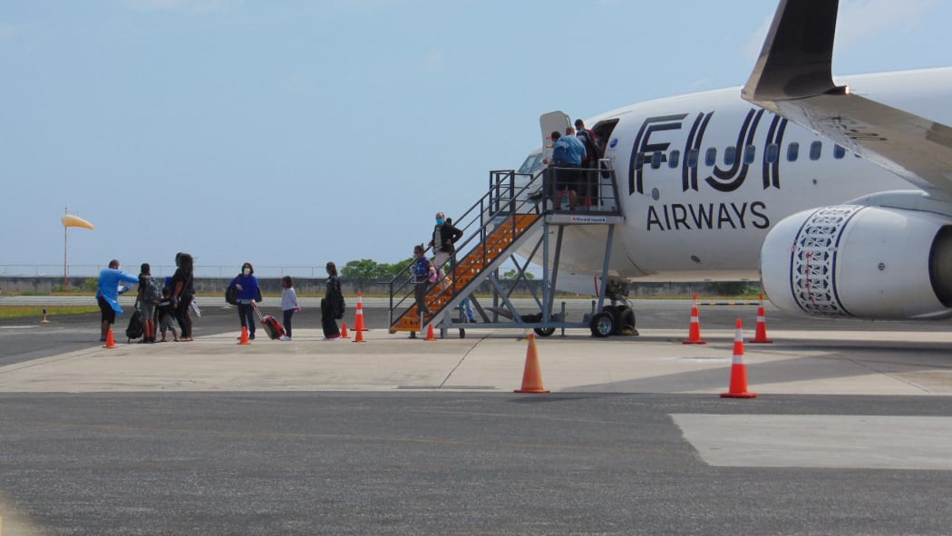 Incoming workers from Fiji arrived in Majuro on Friday