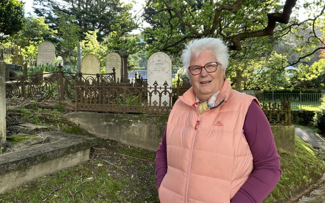 Barbara Mulligan has been given tours of Wellington's Karori and Bolton Street cemeteries for more than a decade.