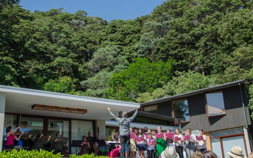 Composer and conductor Howard Moody, Opera in a Day's Bay Garden.