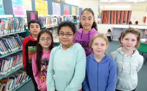 Children at Konini Primary School in Wainuiomata. “Voting can effect change in the world."
