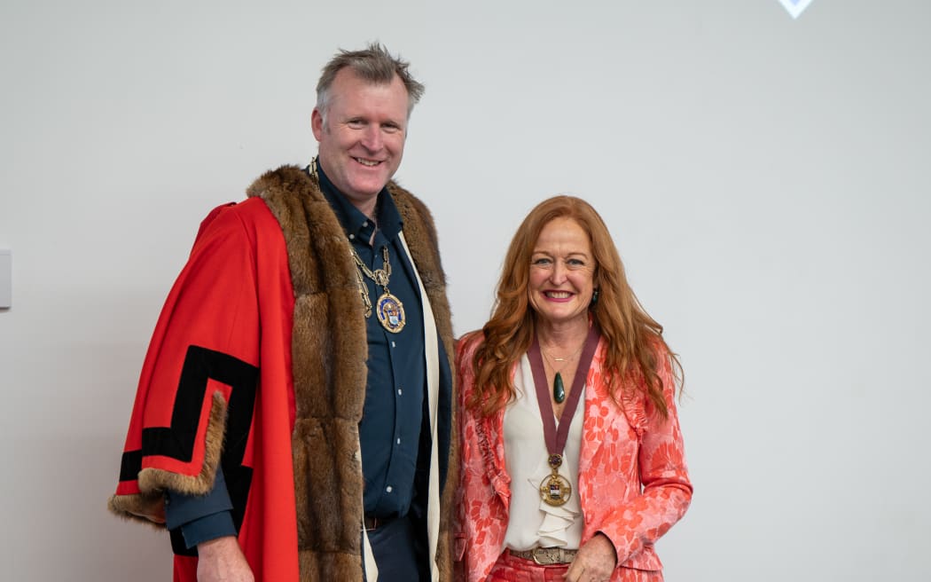 image of Tauranga's new mayor Mahé Drysdale and deputy mayor Jen Scoular