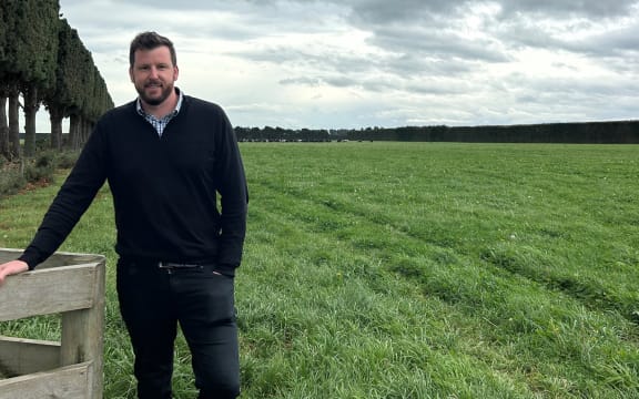 Dewhirst Land managing director Isaac Williams at the 435 hectare dairy farm near Greendale in the Selwyn District where a raft of sustainability practices have been trialled.