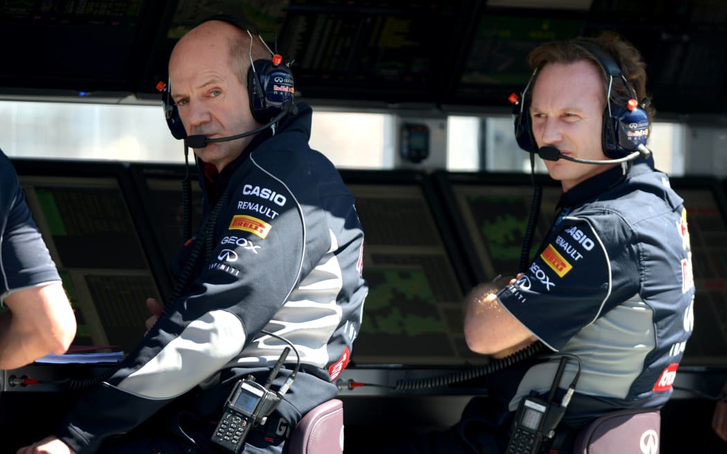 Adrian Newey and Christian Horner, Red Bull Racing, 2013.