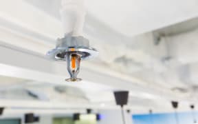 Fire Sprinkler, focus at selective