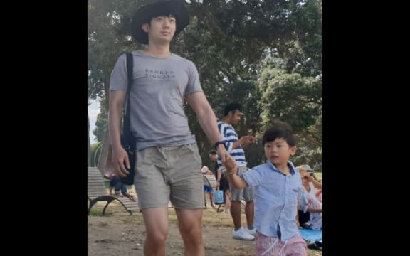 Jung Sup Lee pictured with this son Ha-il Lee, then 4 years old. The pair were killed in a double-fatal house fire in Auckland last month.