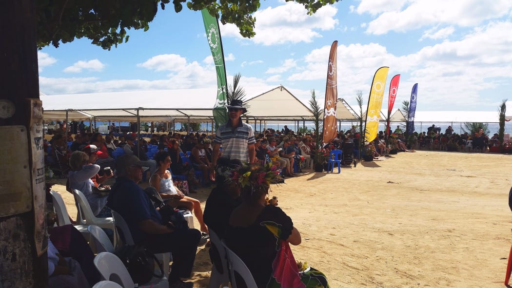 Guests attending the Cook Islands 50th anniversary celebrations.