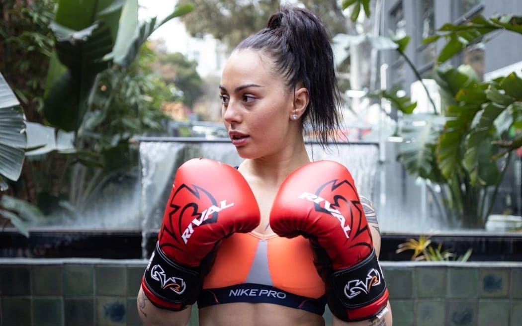 Professional boxer Cherneka Johnson, aka Sugar Neekz Johnson.