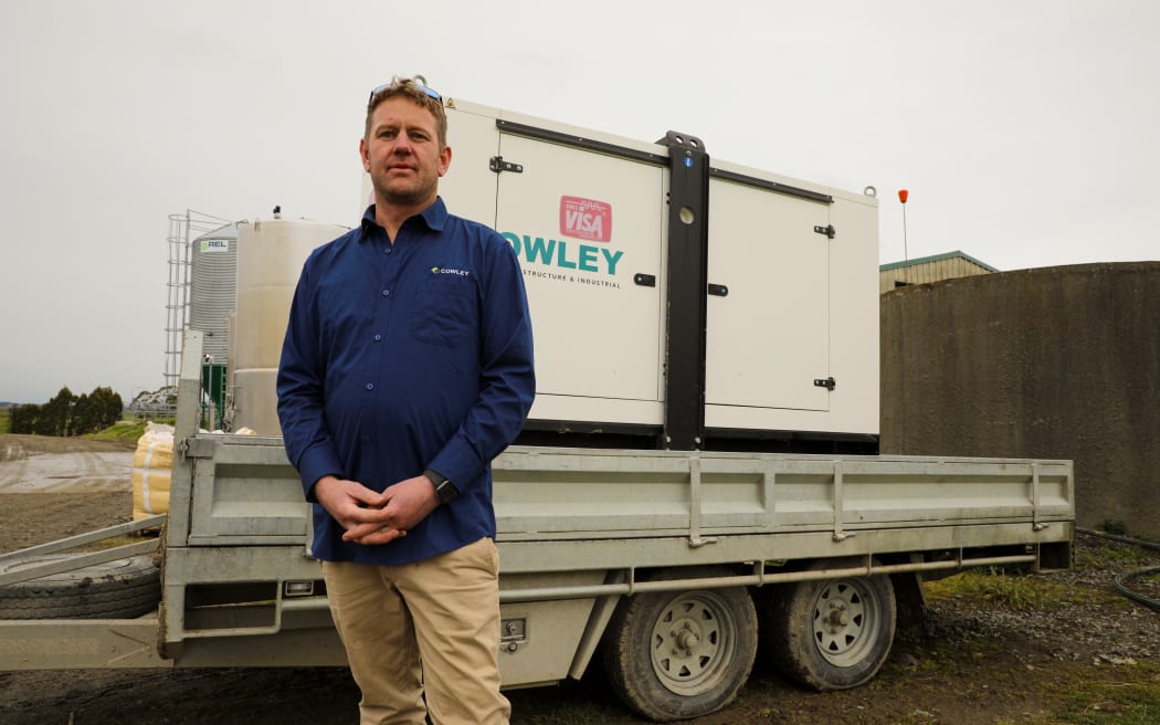 Clutha Valley storm damage - electrician Jared Cowley.