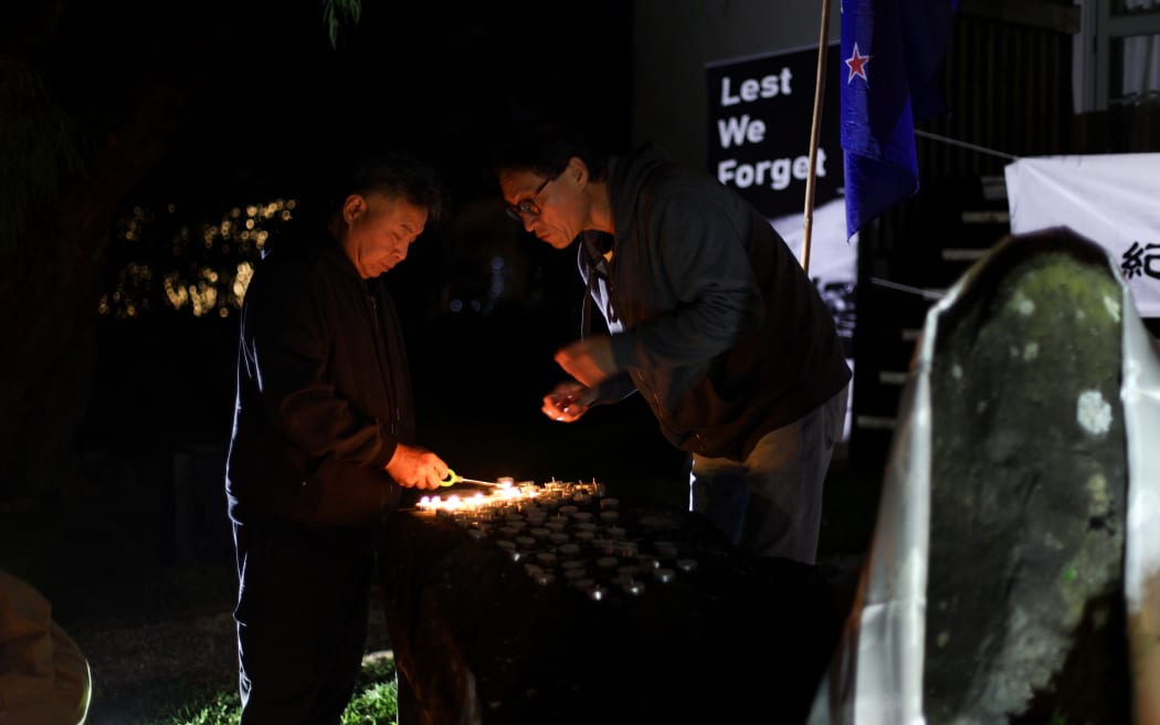 Dozens gathered in central Auckland on Monday to commemorate the 35th anniversary of the Tiananmen Square crackdown in Beijing.