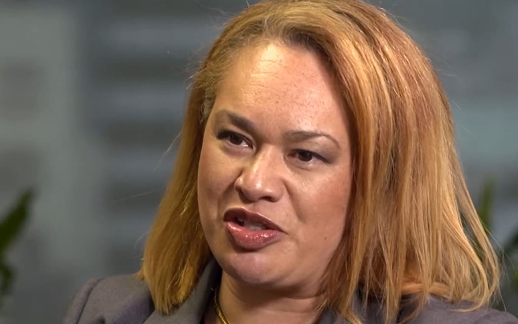 Tory Whanau speaks during an interview with Jack Tame on Sunday programme on 22 September 2024.